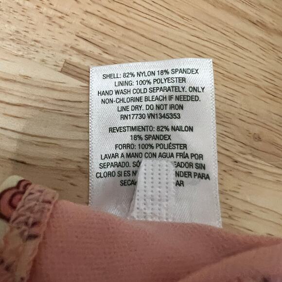 Wild Fable Women's Peach Paisley Print Bralette Bikini Top - Size XXS - NWT - Picture 6 of 10